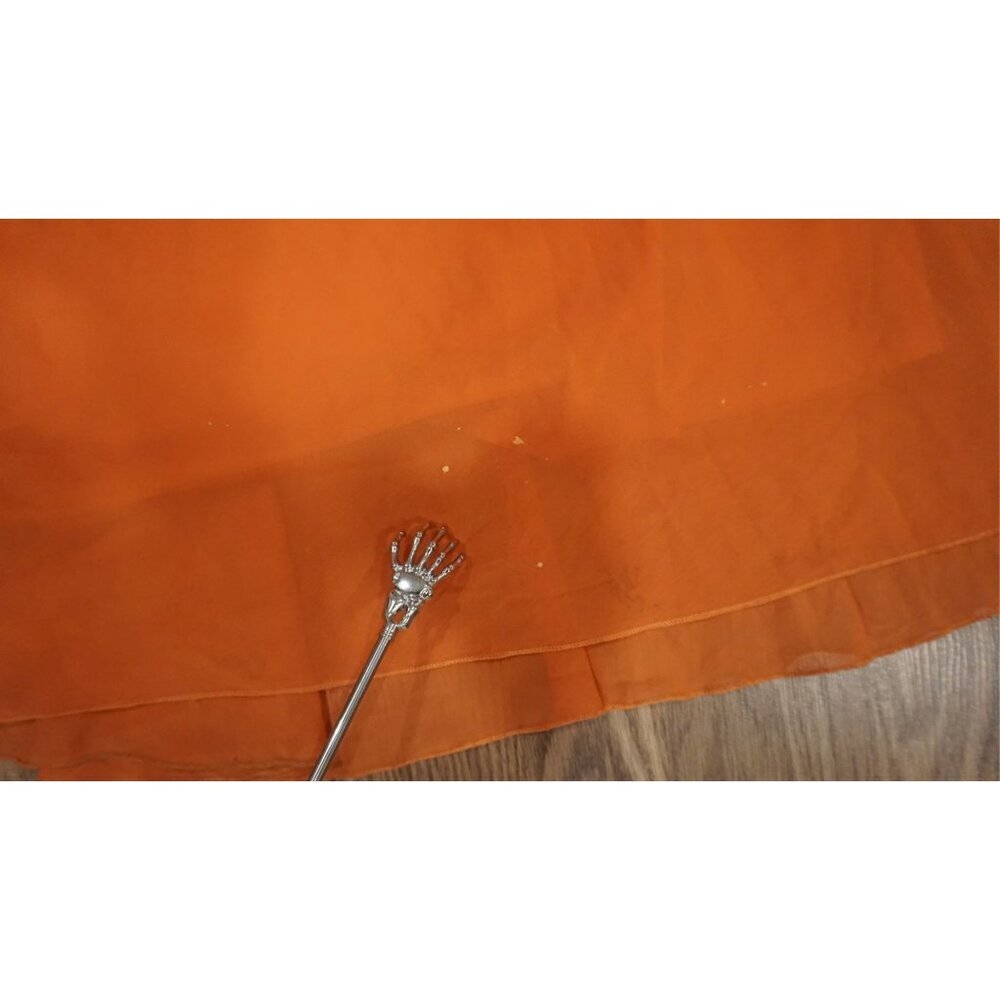 WD.NY Pleated Maxi Skirt - Orange (Size L) - Picture 8 of 10